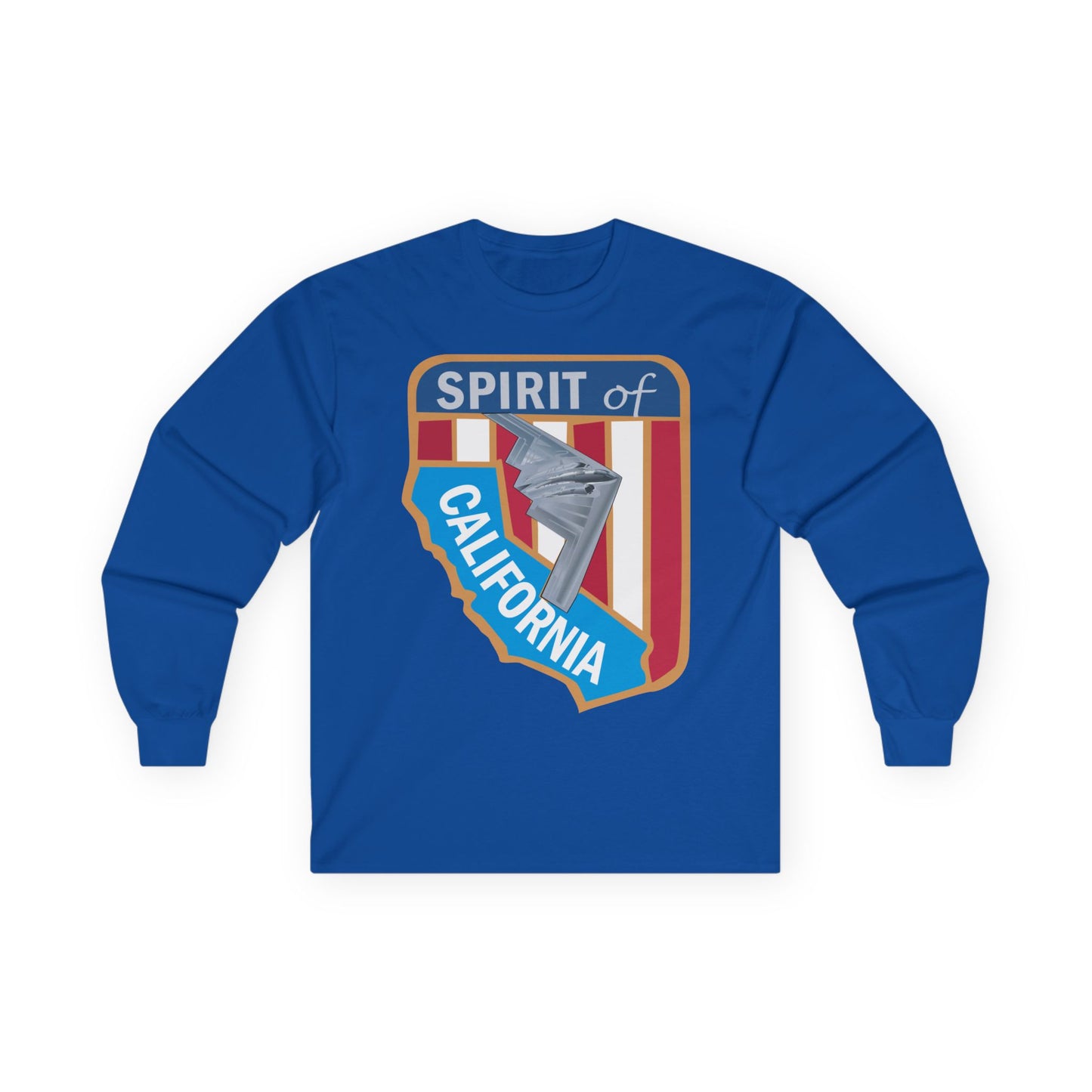 Unisex Ultra Cotton Long Sleeve Tee - USAF - B2 - Spirit of California - Stealth Bomber wo txt X 300