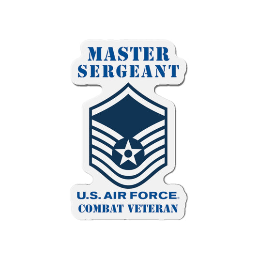 Die-Cut Magnet - USAF - Master Sergeant (E7a) - 2020 - Combat Veteran