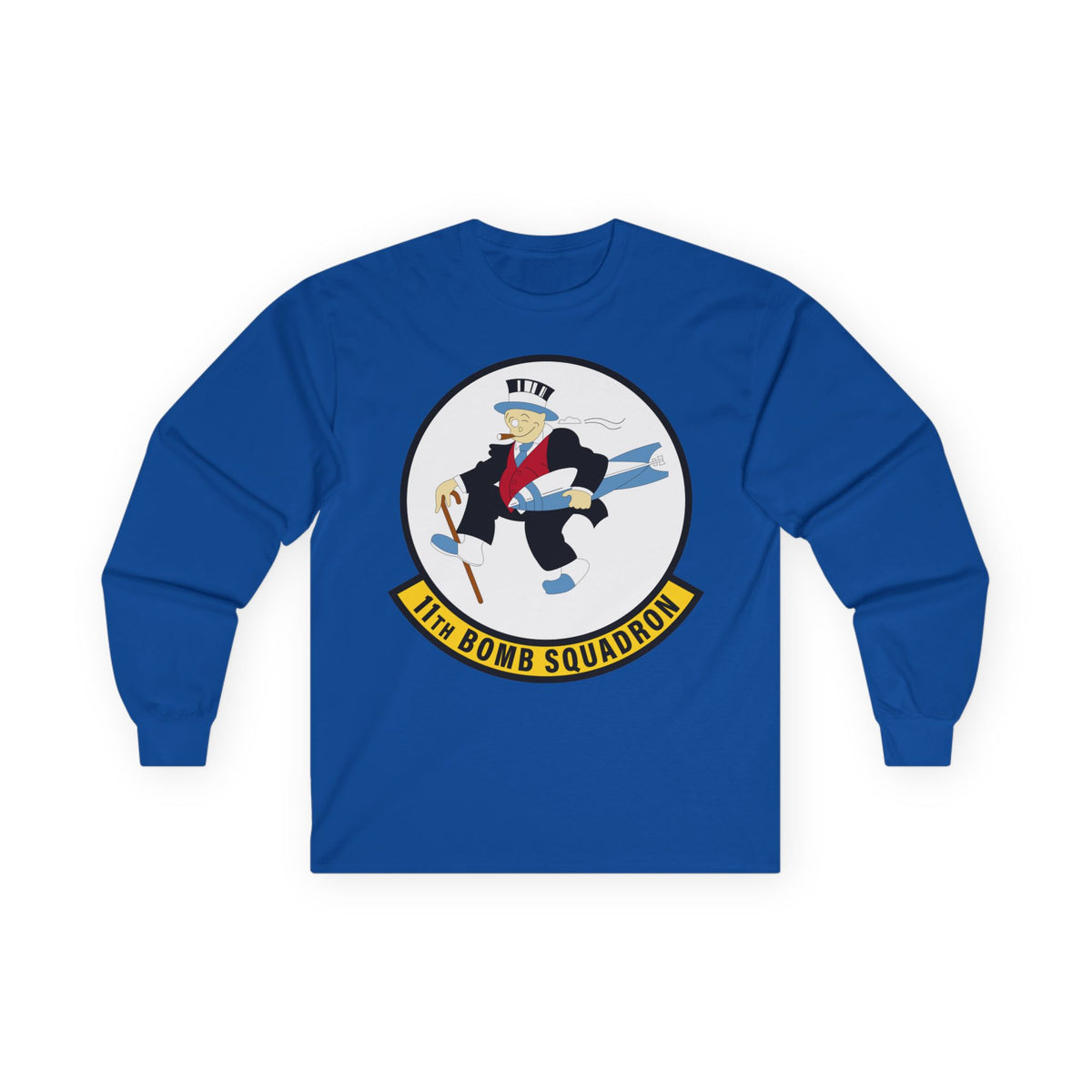 Unisex Ultra Cotton Long Sleeve Tee - USAF - 11th Bomb Squadron wo txt