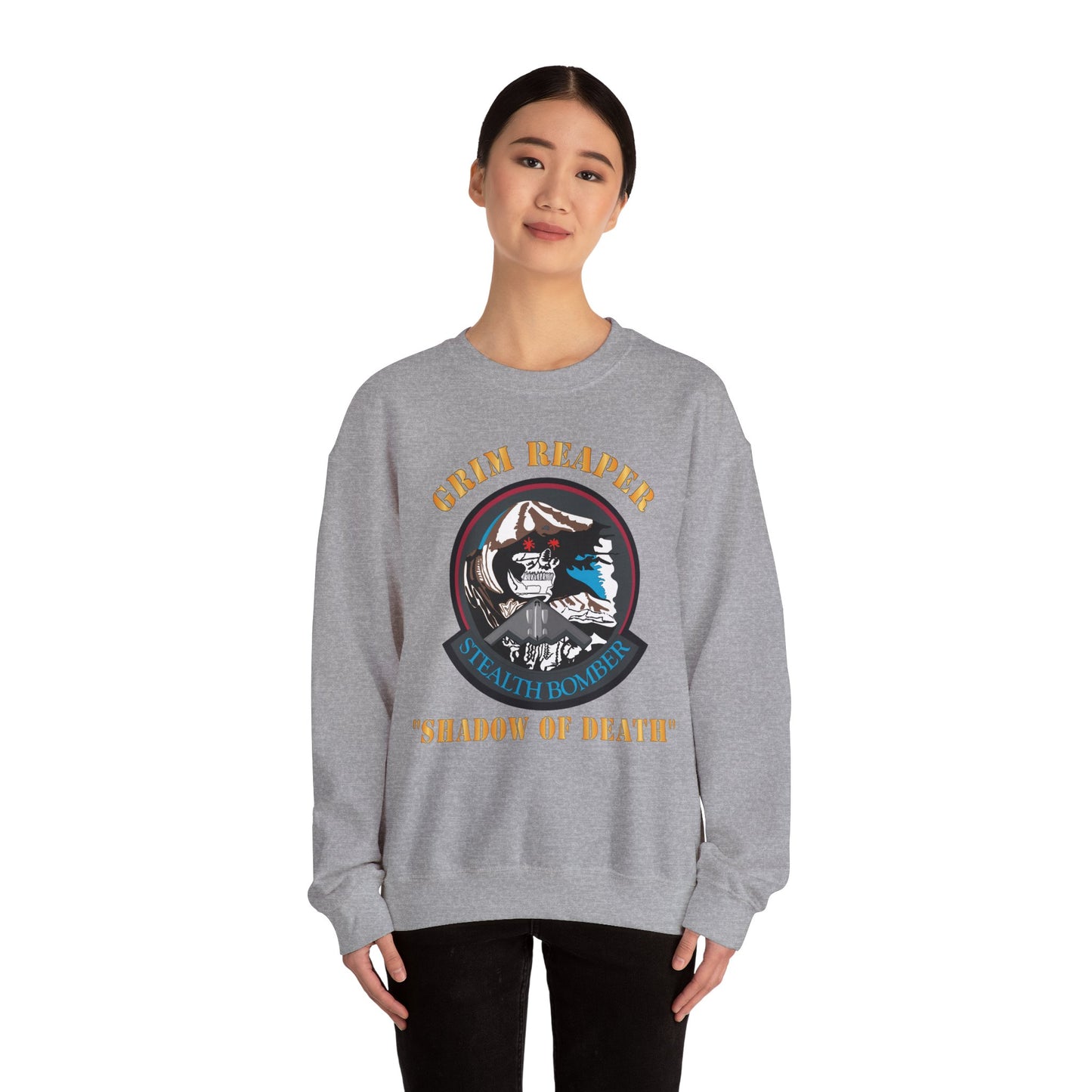 Crewneck Sweatshirt - USAF - B2 - Grim Reaper - Stealth Bomber X 300