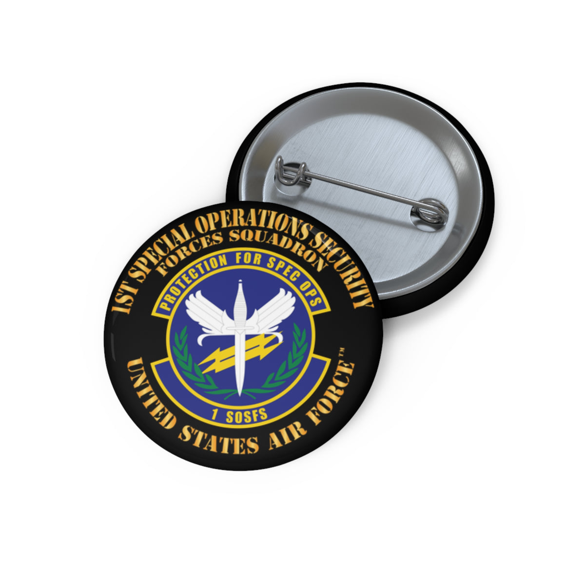 USAF 1st SOSFS Pin Button | Air Force Stickers Plus