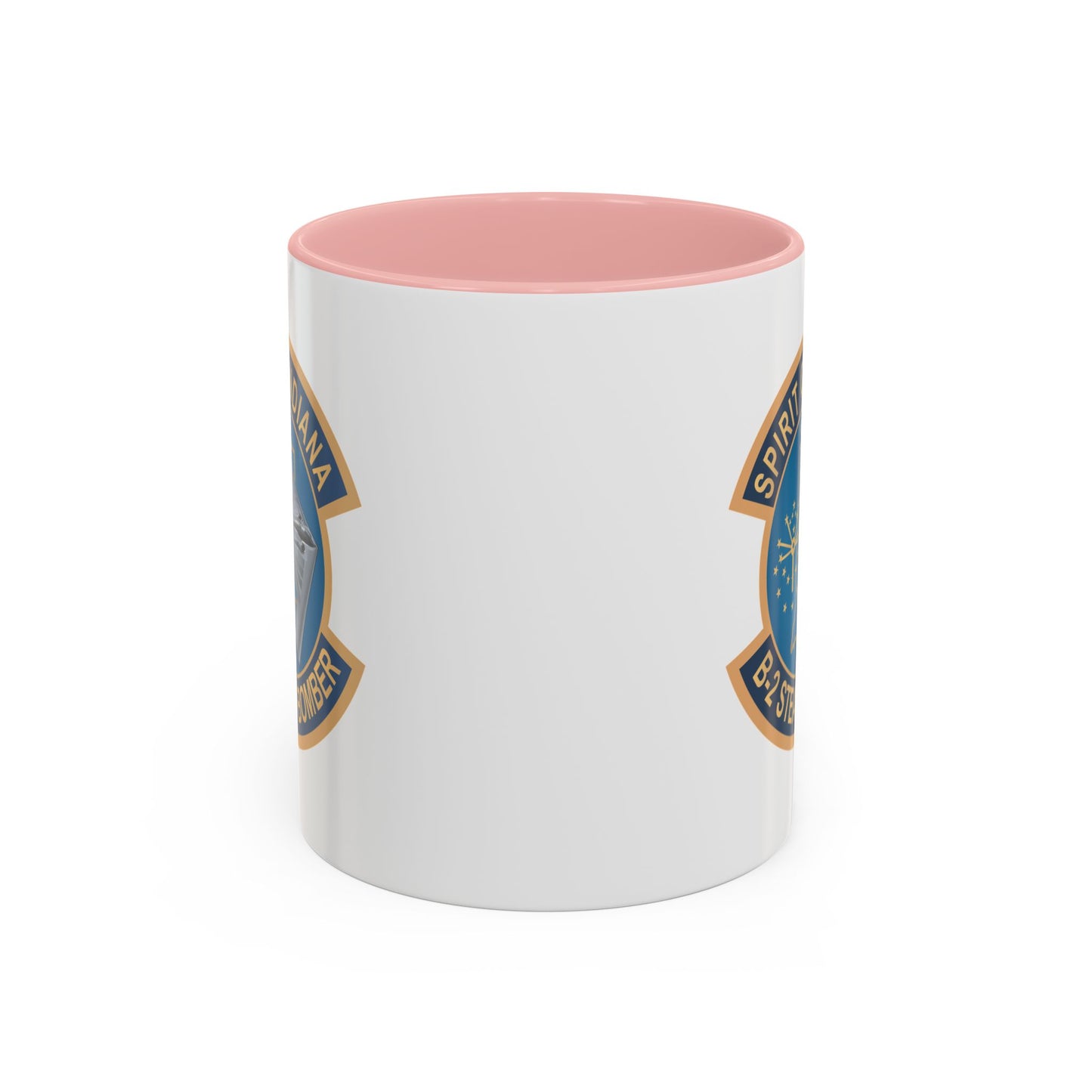 Accent Coffee Mug (11oz & 15oz) - USAF - B2 - Spirit of Indiana - Stealth Bomber wo txt X 300