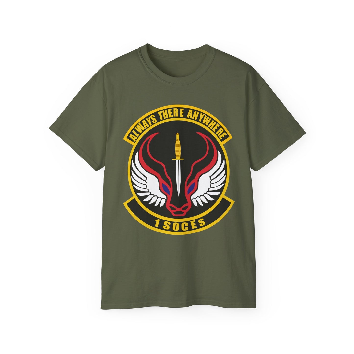 Unisex Ultra Cotton Tee - USAF - 1st Special Operations Civil Engineer Sq wo txt