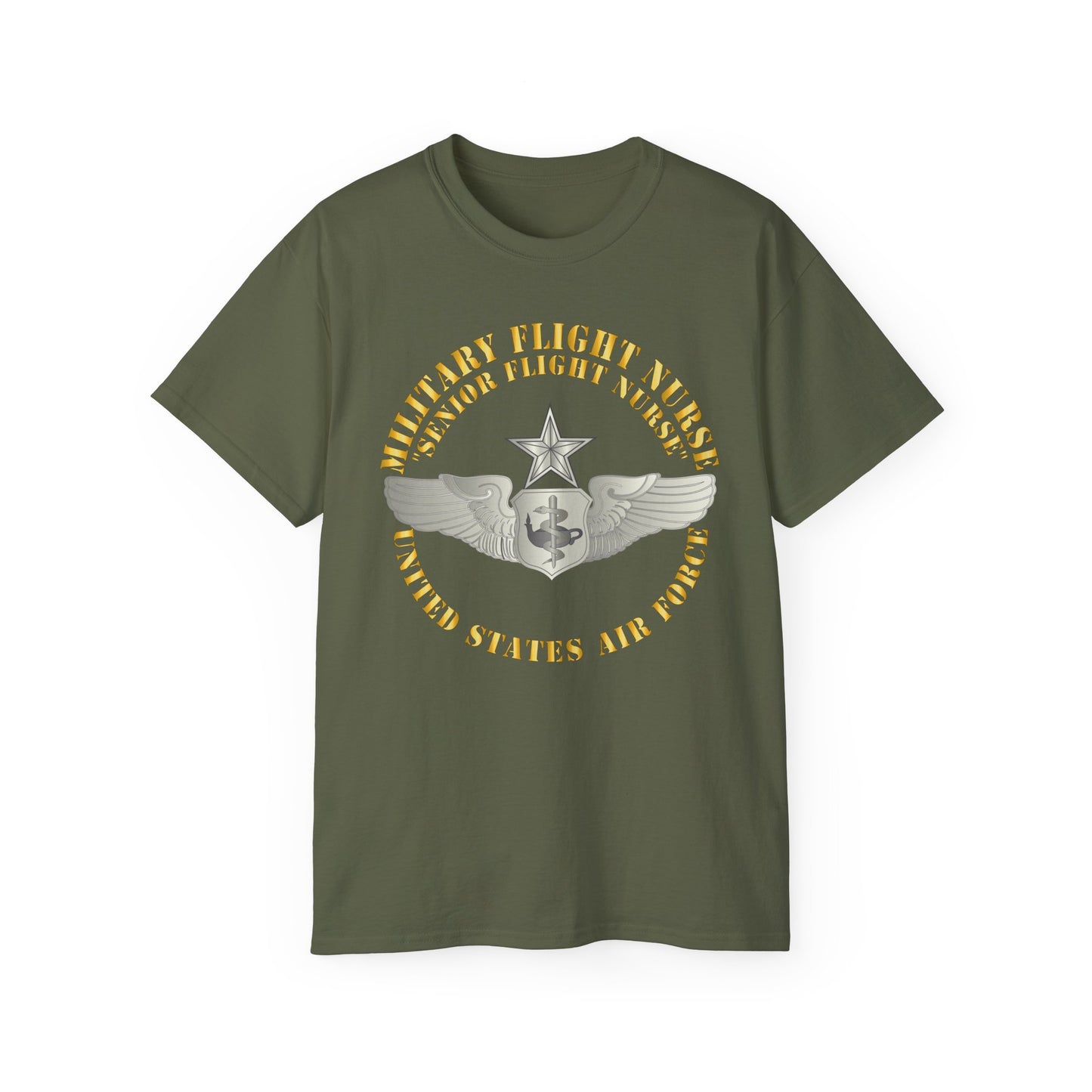 Unisex Ultra Cotton Tee - USAF - Military Flight Nurse - Flight Nurse - Senior