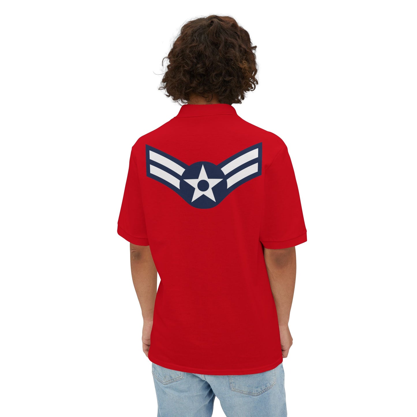 Men's Piqué Polo - USAF - Airman - First Class (E3) - 2020