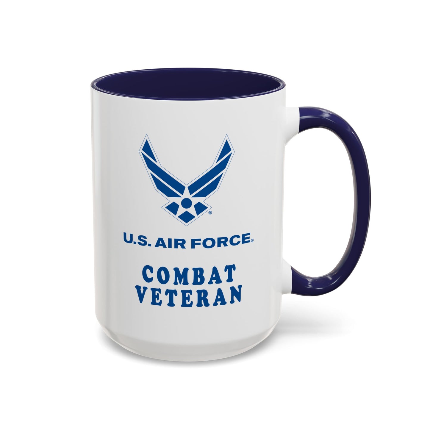 Accent Coffee Mug (11oz & 15oz) - USAF - Air Force - Combat Veteran X 300