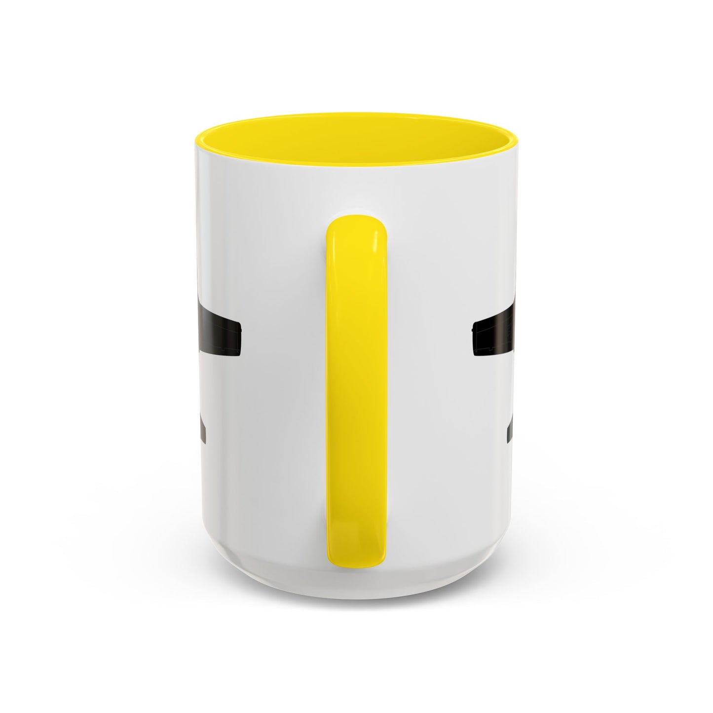 Accent Coffee Mug (11oz & 15oz) - Aircraft - T-37-Trainer - Bottom - Black - Metal X 300