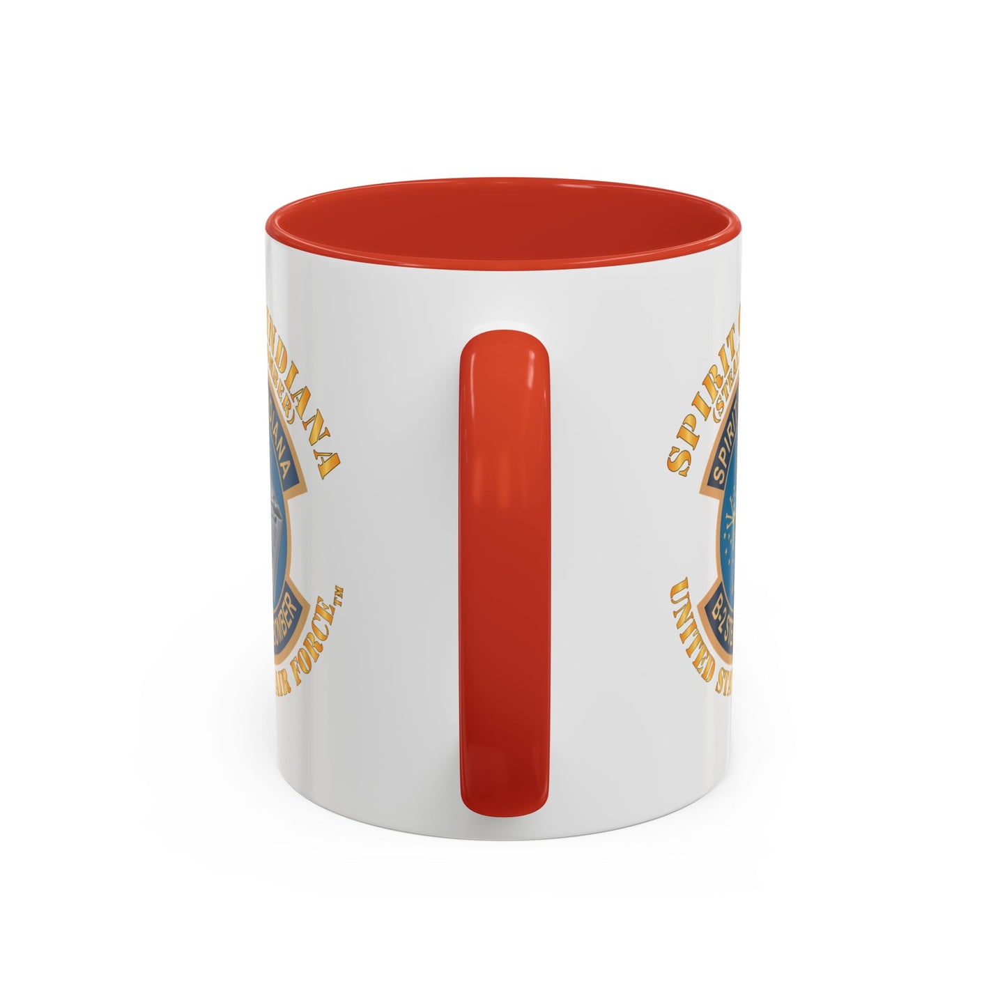 Accent Coffee Mug (11oz & 15oz) - USAF - B2 - Spirit of Indiana - Stealth Bomber X 300