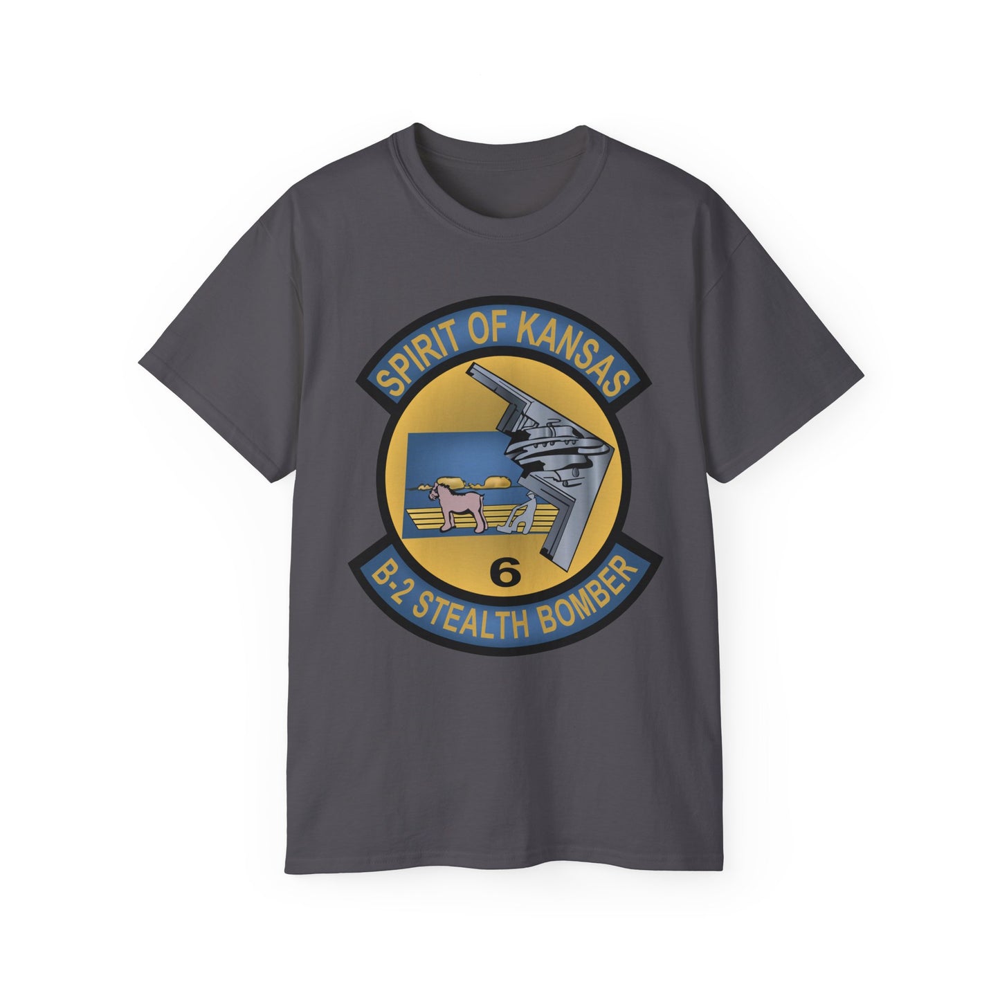 Unisex Ultra Cotton Tee - USAF - B2 - Spirit of Kansas - Stealth Bomber wo txt X 300