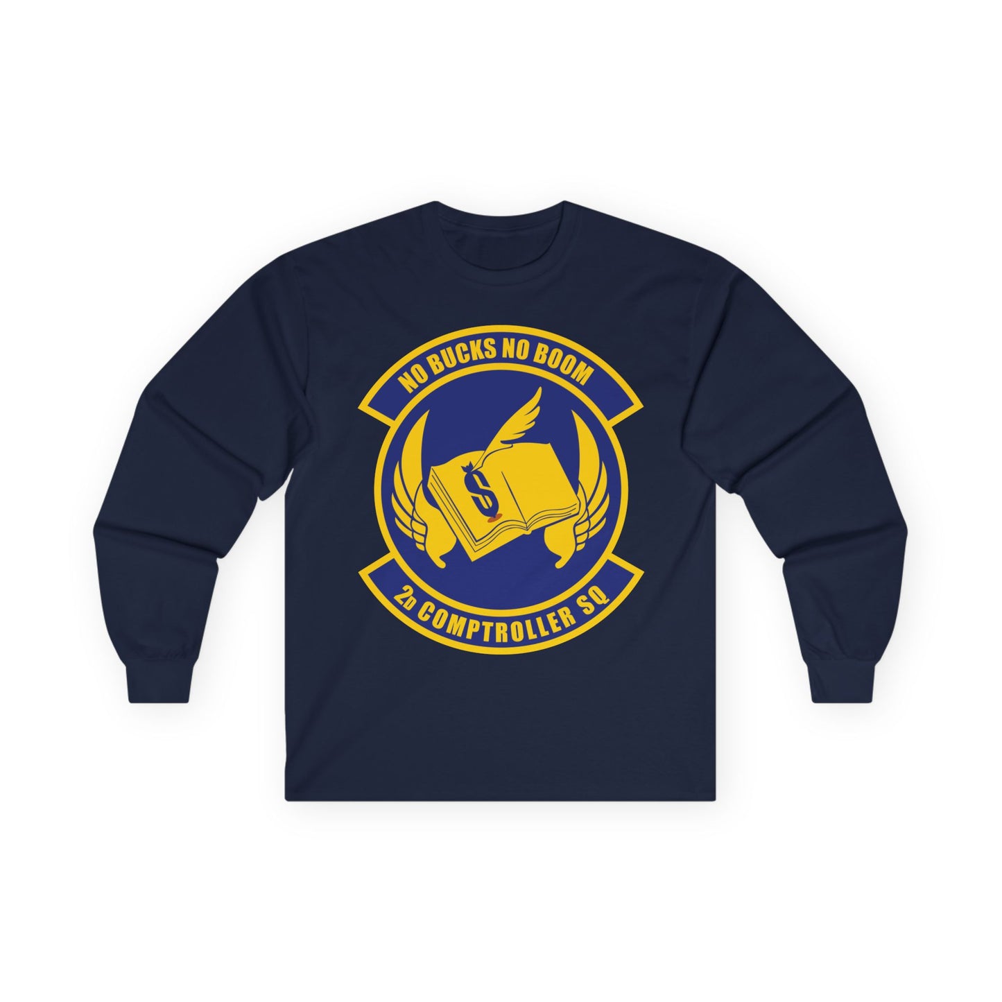 Unisex Ultra Cotton Long Sleeve Tee - USAF - 2nd Comptroller Squadron wo txt