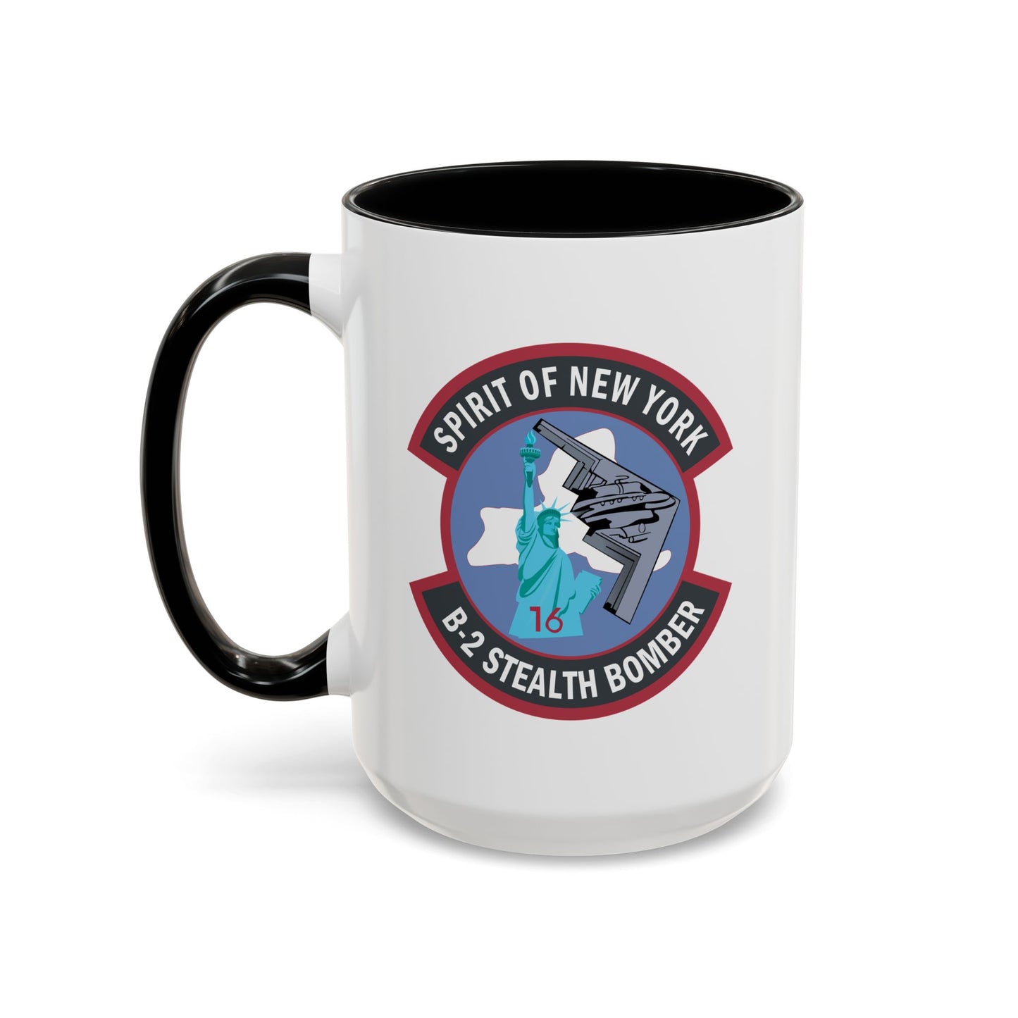 Accent Coffee Mug (11oz & 15oz) - USAF - B2 - Spirit of New York - Stealth Bomber wo txt X 300
