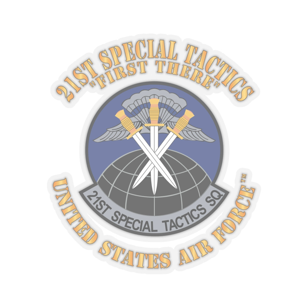 Kiss-Cut Stickers - USAF - 21st Special Tactics Squadron - First There
