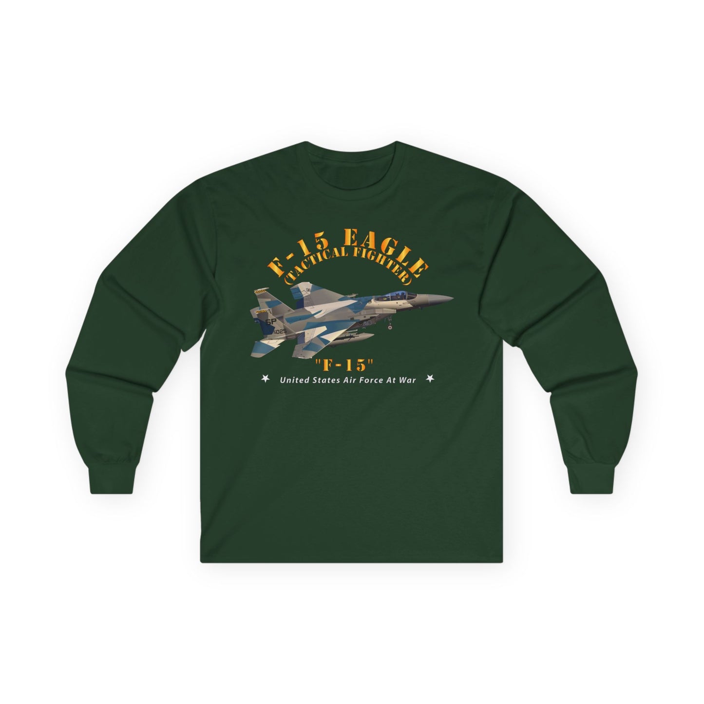 Unisex Ultra Cotton Long Sleeve Tee - USAF - F15 Eagle - F15