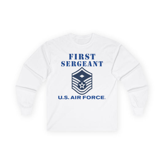 Unisex Ultra Cotton Long Sleeve Tee - USAF - First Sergeant (E7b) - 2020 - US Air Force w Text X 300