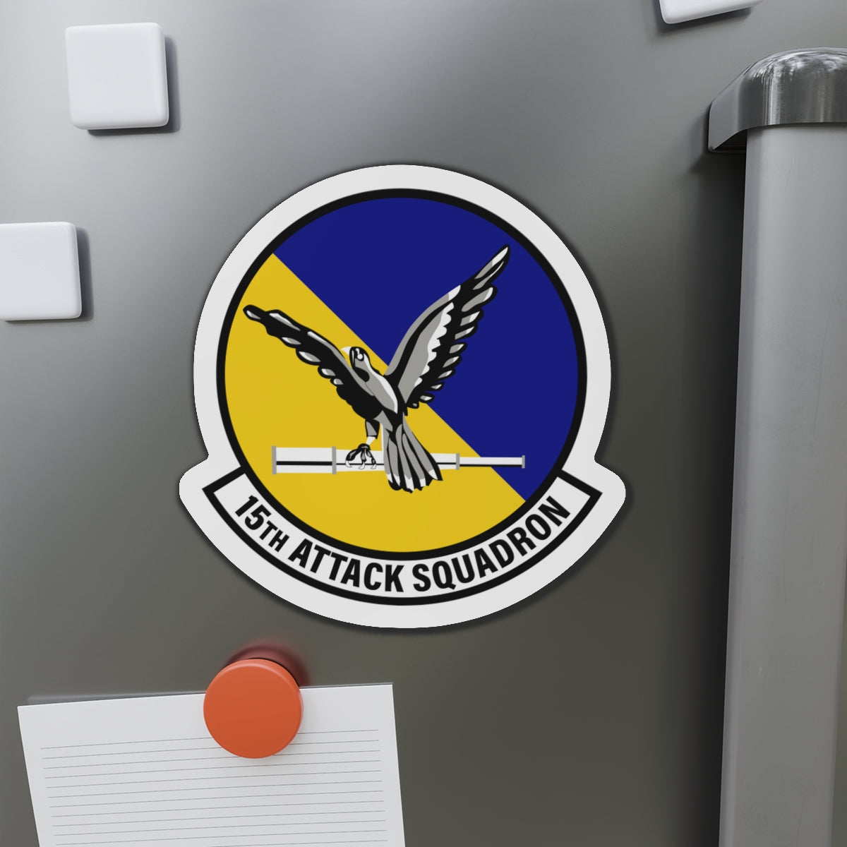 Die-Cut Magnet - USAF - 15th Attack Squadron wo txt