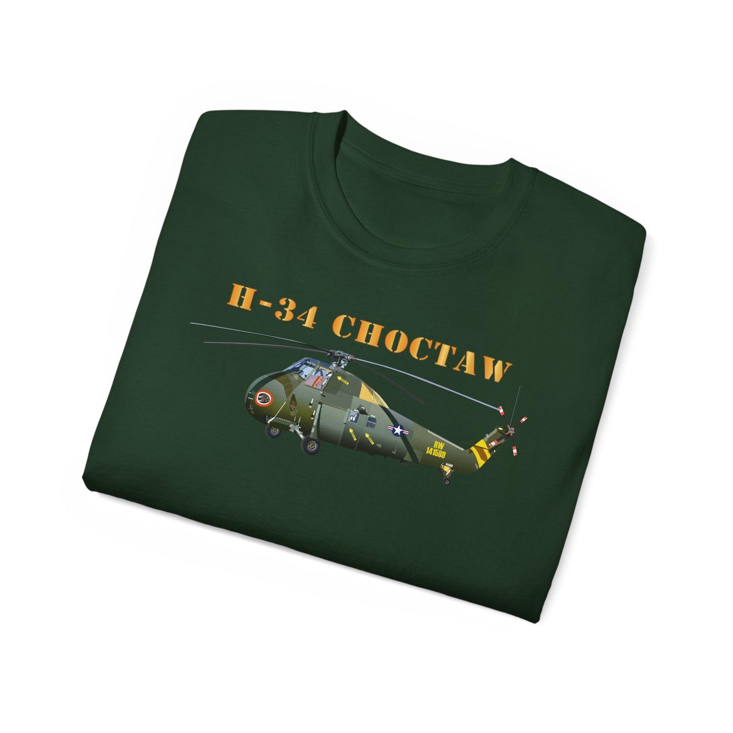 Unisex Ultra Cotton Tee - H-34 Choctaw with Txt X 300