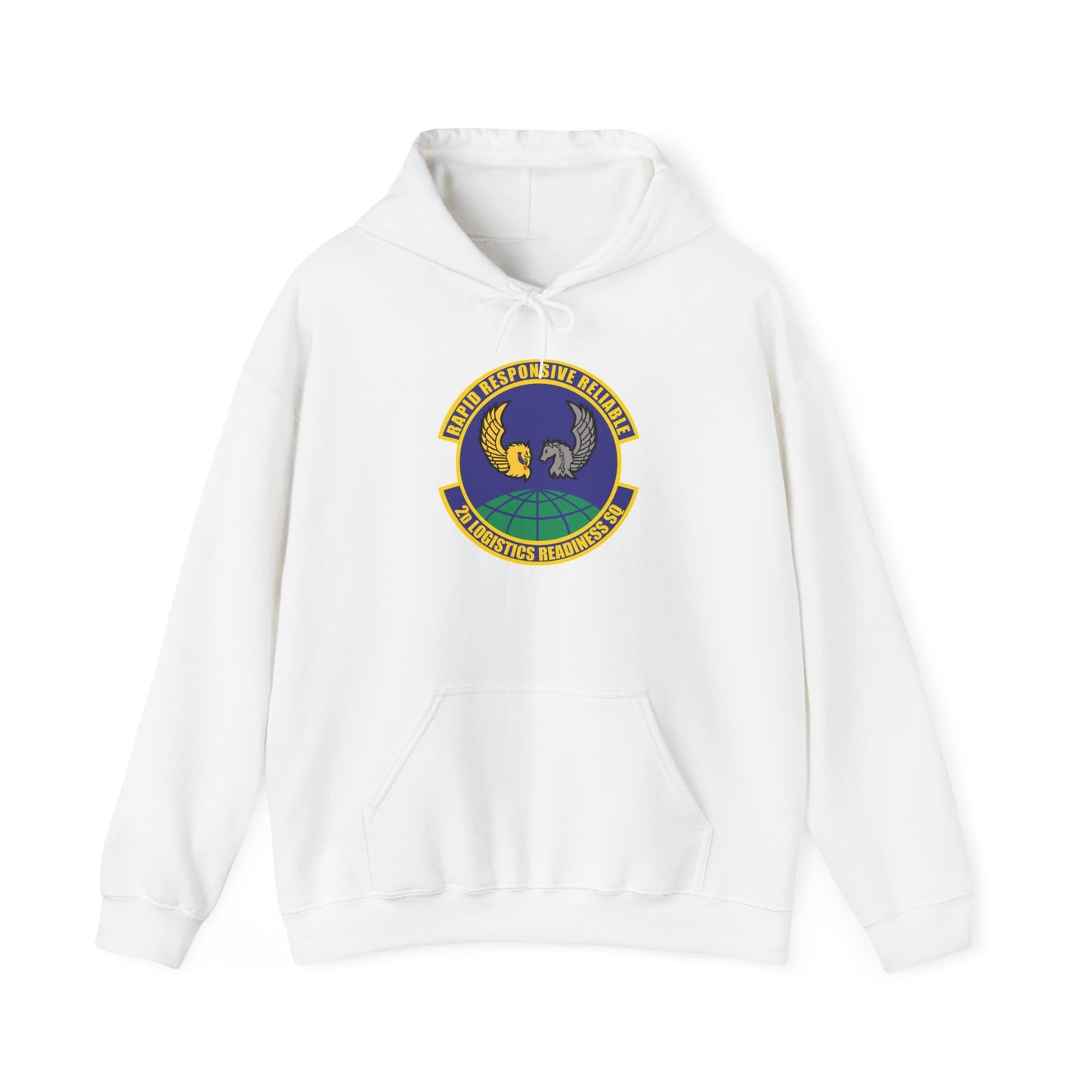 Unisex Heavy Blend Hooded Sweatshirt - USAF - 2d Logistics Readiness Squadron wo txt