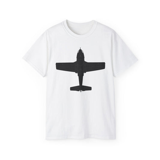 Unisex Ultra Cotton Tee - Aircraft - T-37-Trainer - Top - Black - Metal X 300