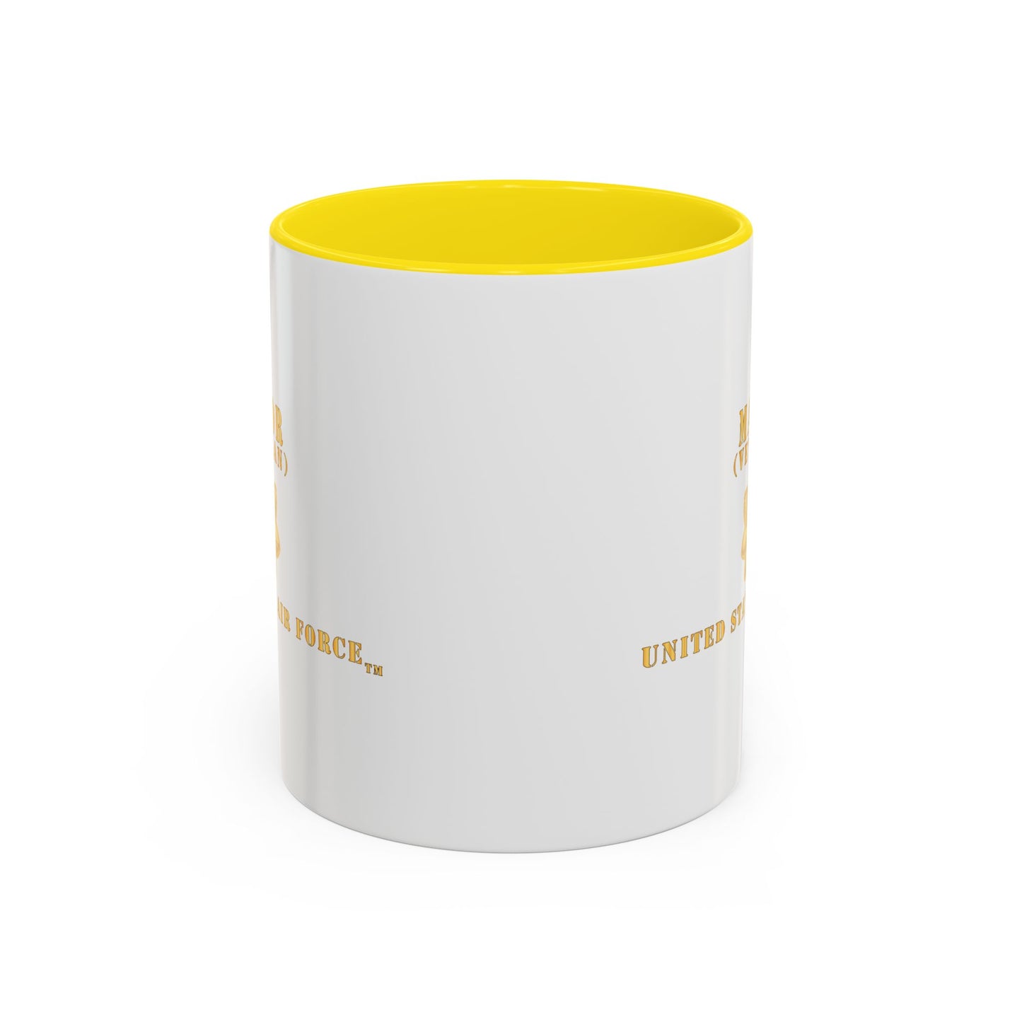 Accent Coffee Mug (11oz & 15oz) - USAF - Major - MAJ - Veteran X 300