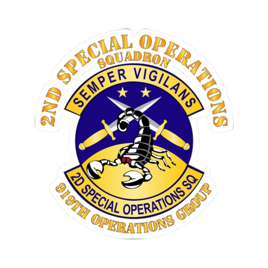 Kiss-Cut Stickers - USAFSOF - 2nd Special Operations Squadron - 919th Operations Group