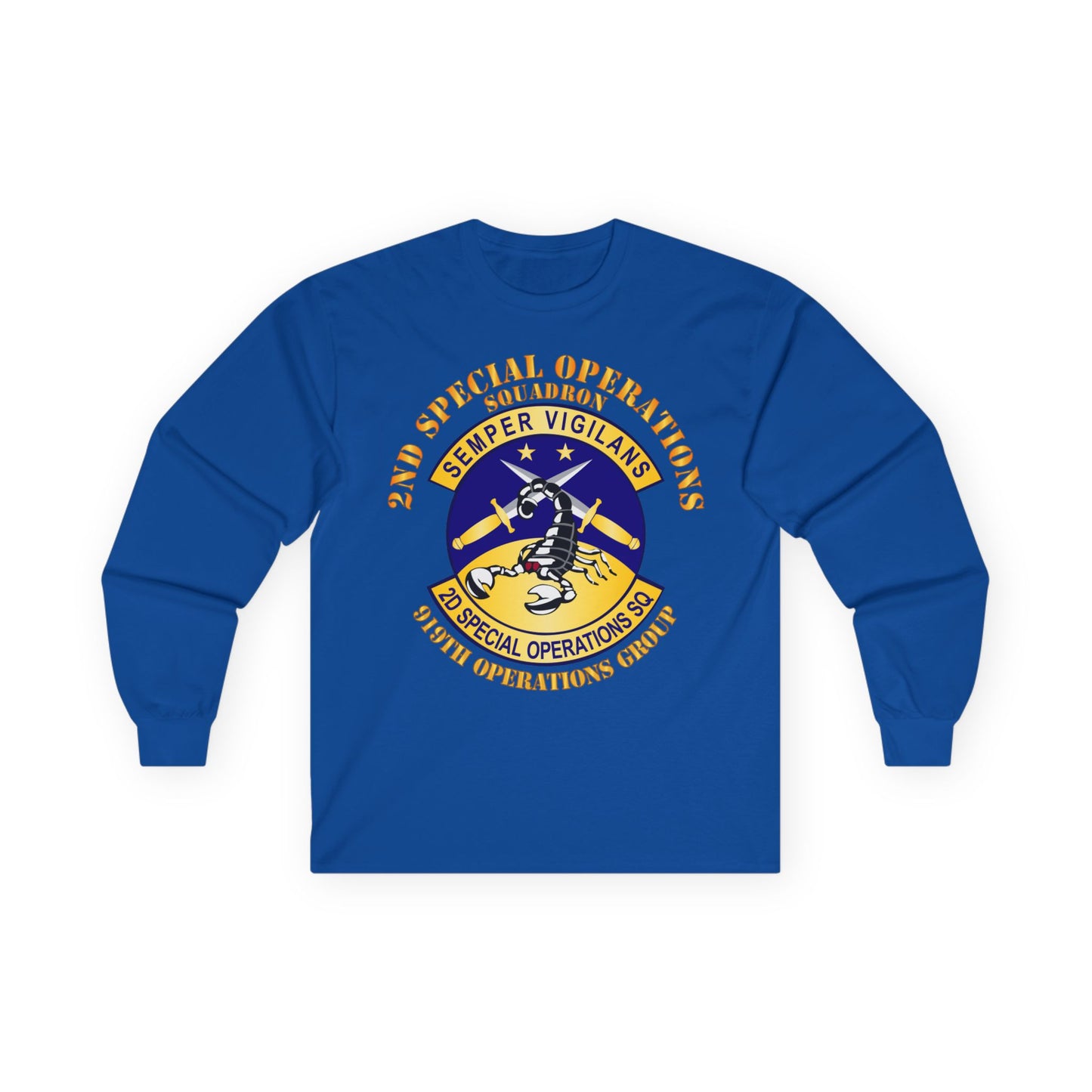 Unisex Ultra Cotton Long Sleeve Tee - USAFSOF - 2nd Special Operations Squadron - 919th Operations Group