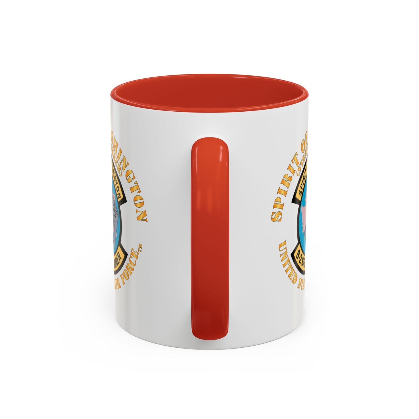 Accent Coffee Mug (11oz & 15oz) - USAF - B2 - Spirit of Washington - Stealth Bomber X 300