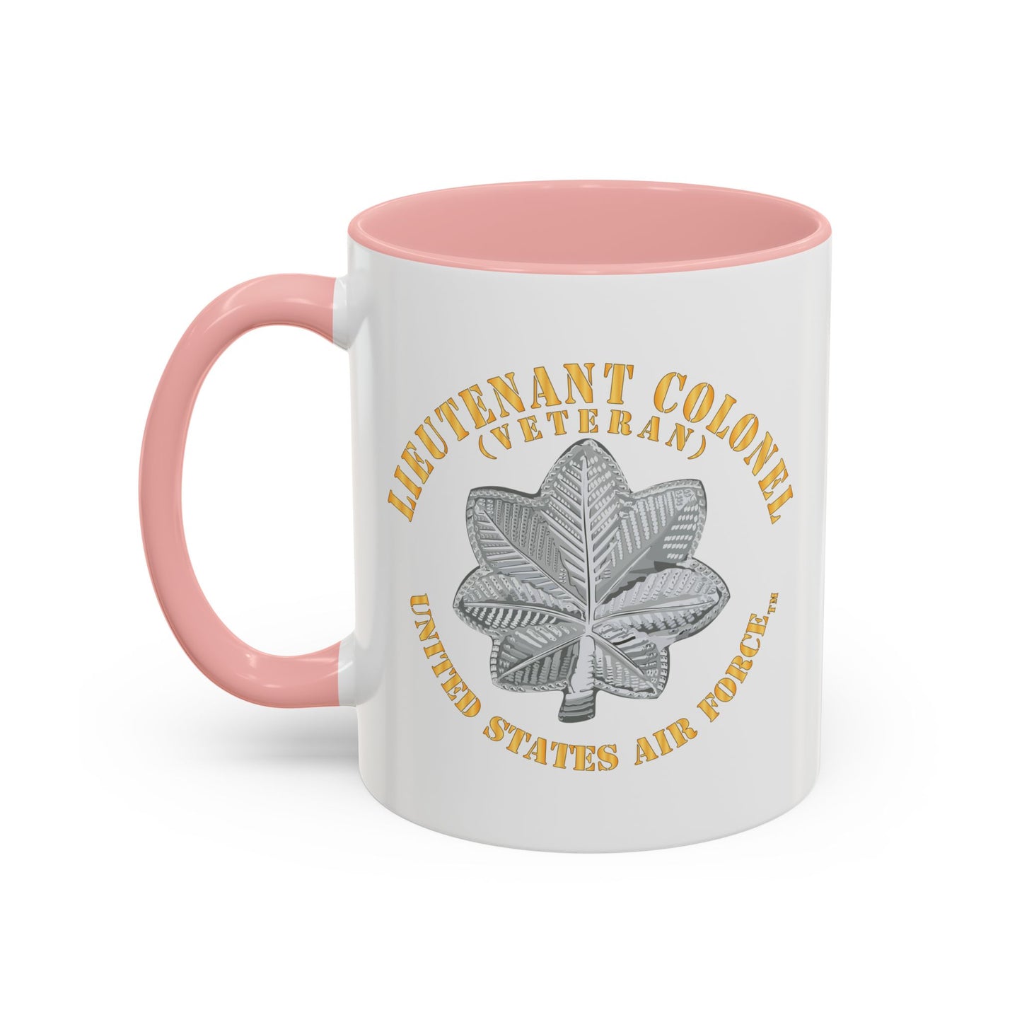 Accent Coffee Mug (11oz & 15oz) - USAF - Lieutenant Colonel - LTC - Veteran - TM X 300