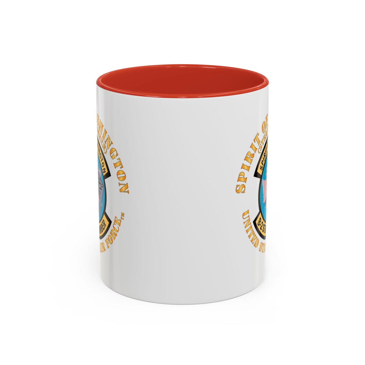 Accent Coffee Mug (11oz & 15oz) - USAF - B2 - Spirit of Washington - Stealth Bomber X 300