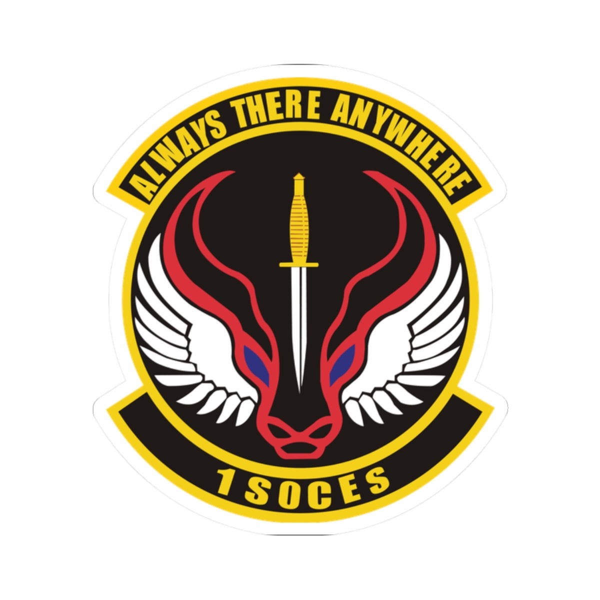 Kiss-Cut Stickers - USAF - 1st Special Operations Civil Engineer Sq wo txt