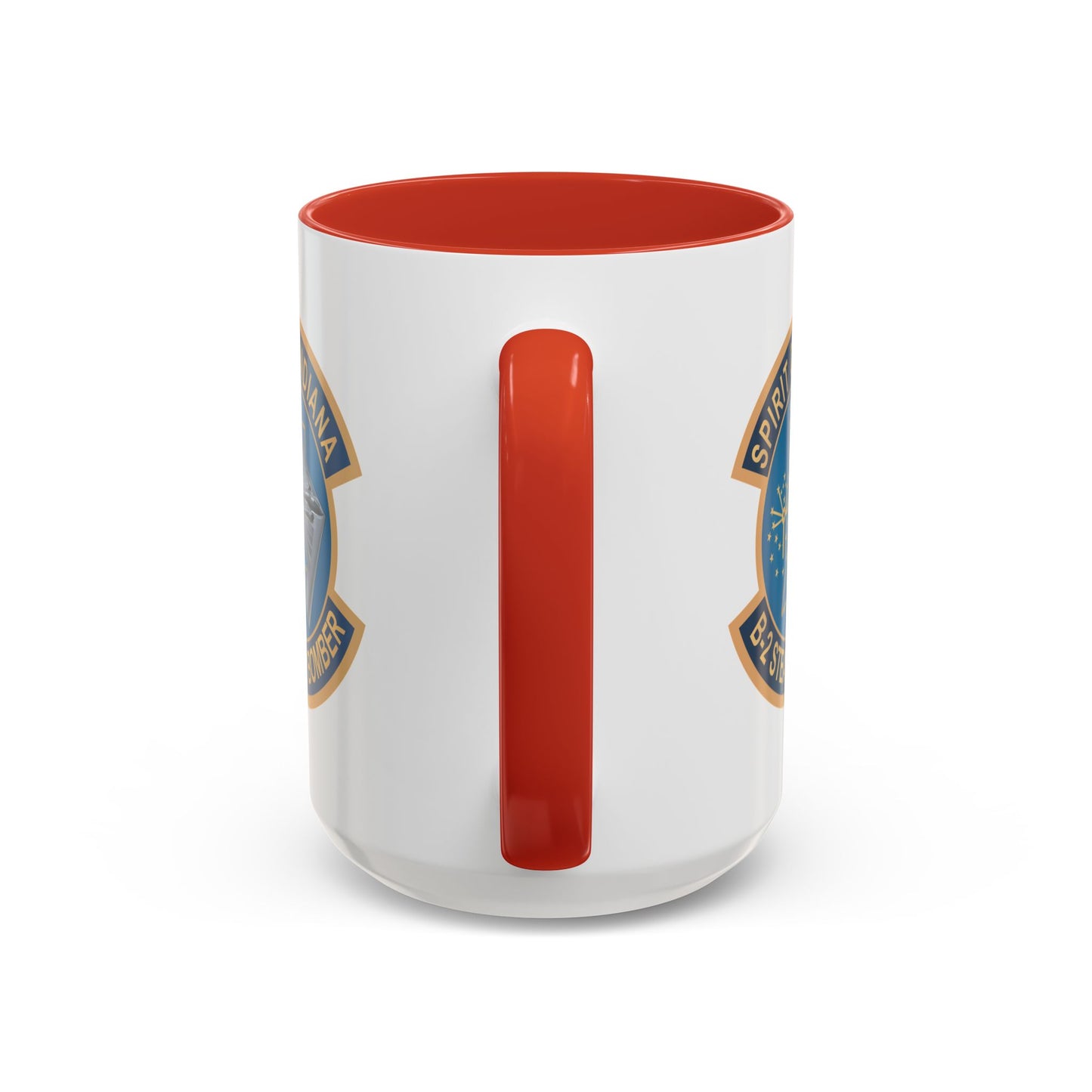 Accent Coffee Mug (11oz & 15oz) - USAF - B2 - Spirit of Indiana - Stealth Bomber wo txt X 300