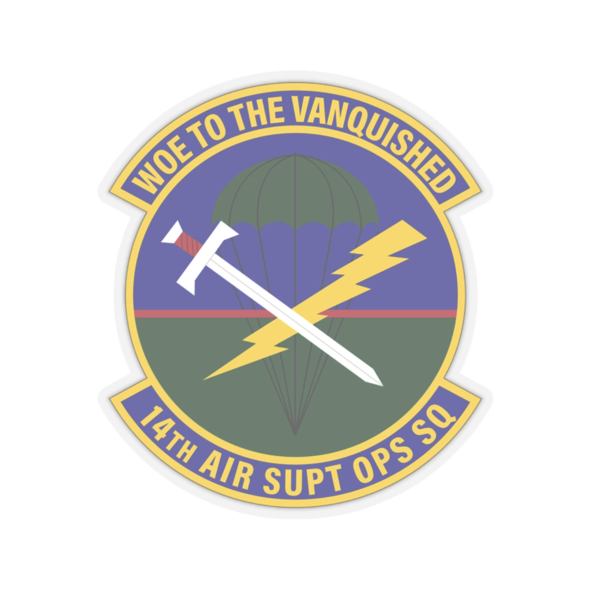 Kiss-Cut Stickers - USAF - 14th Air Support Operations Squadron wo txt