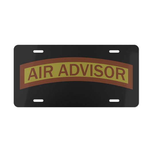 License Plate - USAF - Air Advisor Tab