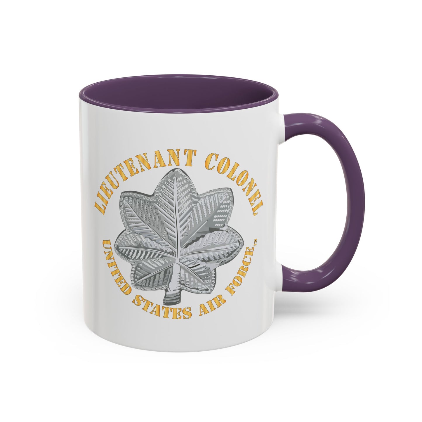 Accent Coffee Mug (11oz & 15oz) - USAF - Lieutenant Colonel - LTC - TM X 300