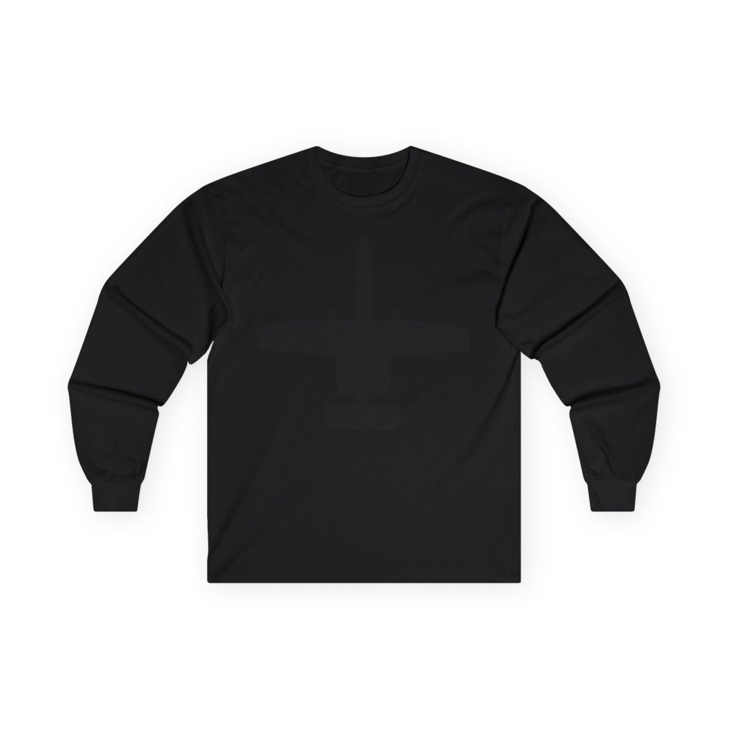 Unisex Ultra Cotton Long Sleeve Tee - Aircraft - USAF - A-10 Thunderbolt II - Top - Silhouette X 300