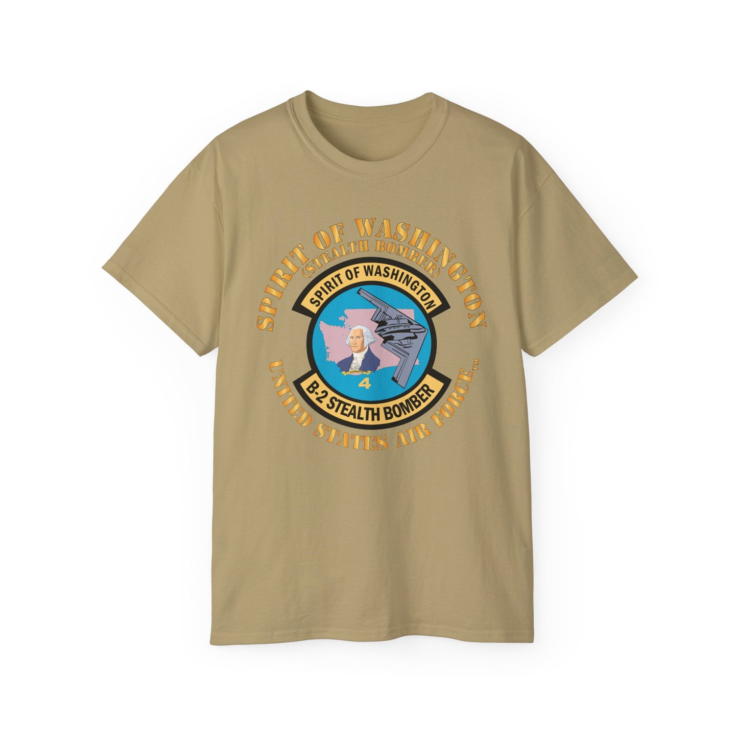 Unisex Ultra Cotton Tee - USAF - B2 - Spirit of Washington - Stealth Bomber X 300