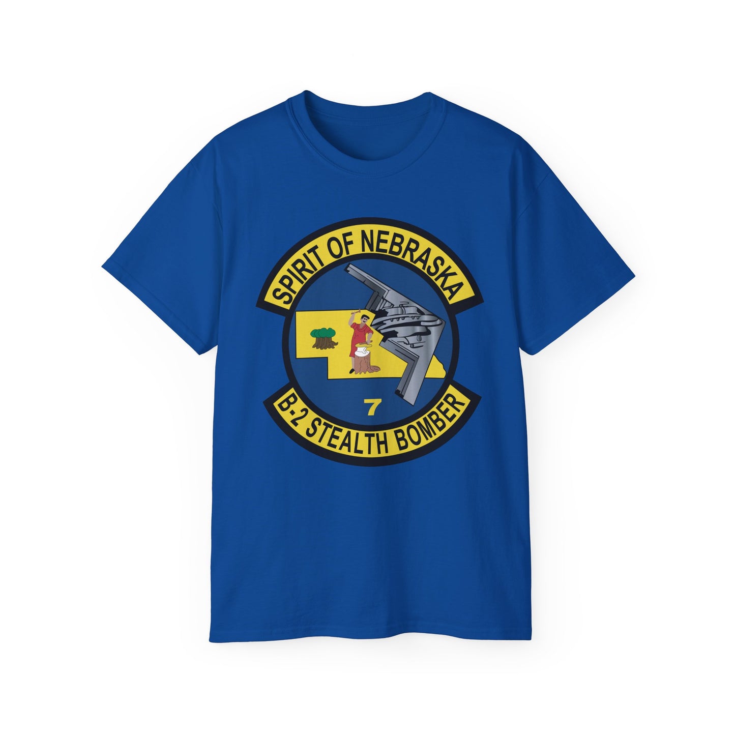Unisex Ultra Cotton Tee - USAF - B2 - Spirit of Nebraska - Stealth Bomber wo txt X 300