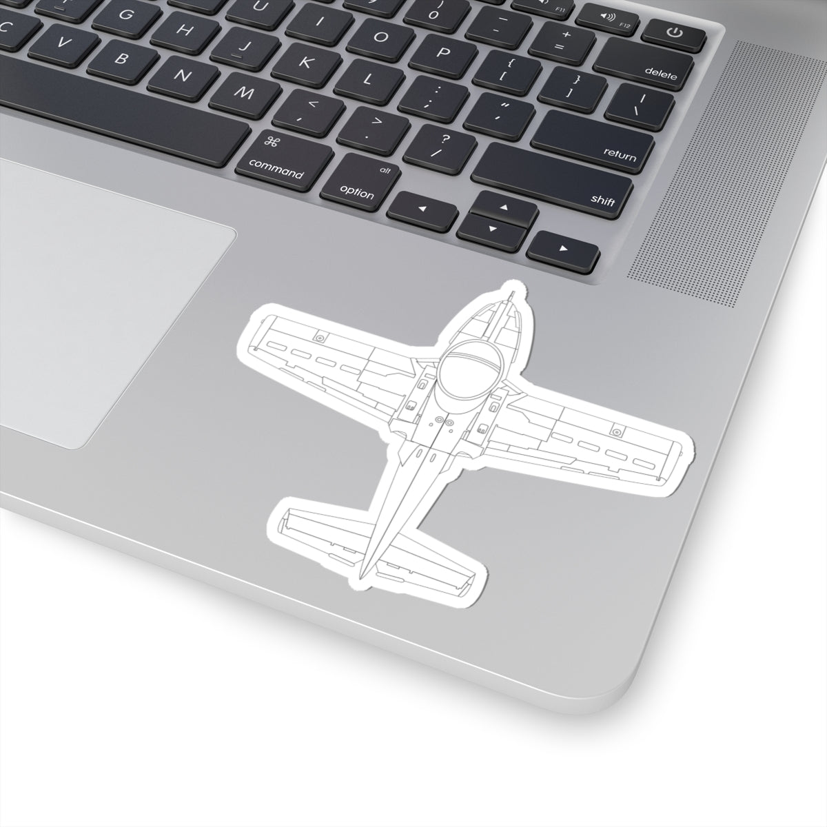 Kiss-Cut Stickers - Aircraft - T-37-Trainer - Top - LA X 300
