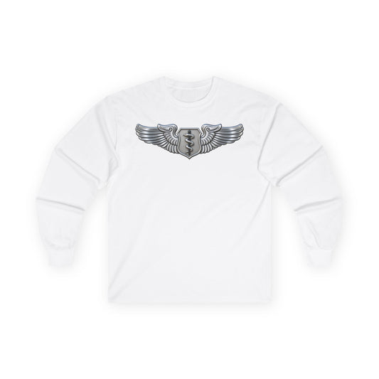 Unisex Ultra Cotton Long Sleeve Tee - USAF - Flight Surgeon Badge wo txt - 3D - Enhanced