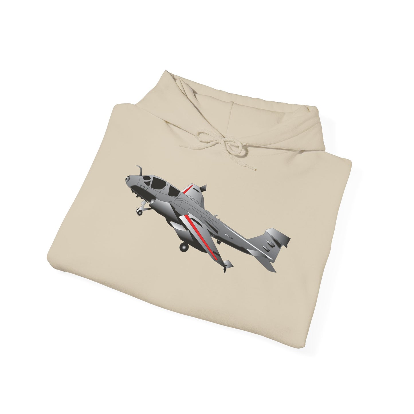 Unisex Heavy Blend Hooded Sweatshirt - Aircraft - Navy - A-6A Intruder X 300