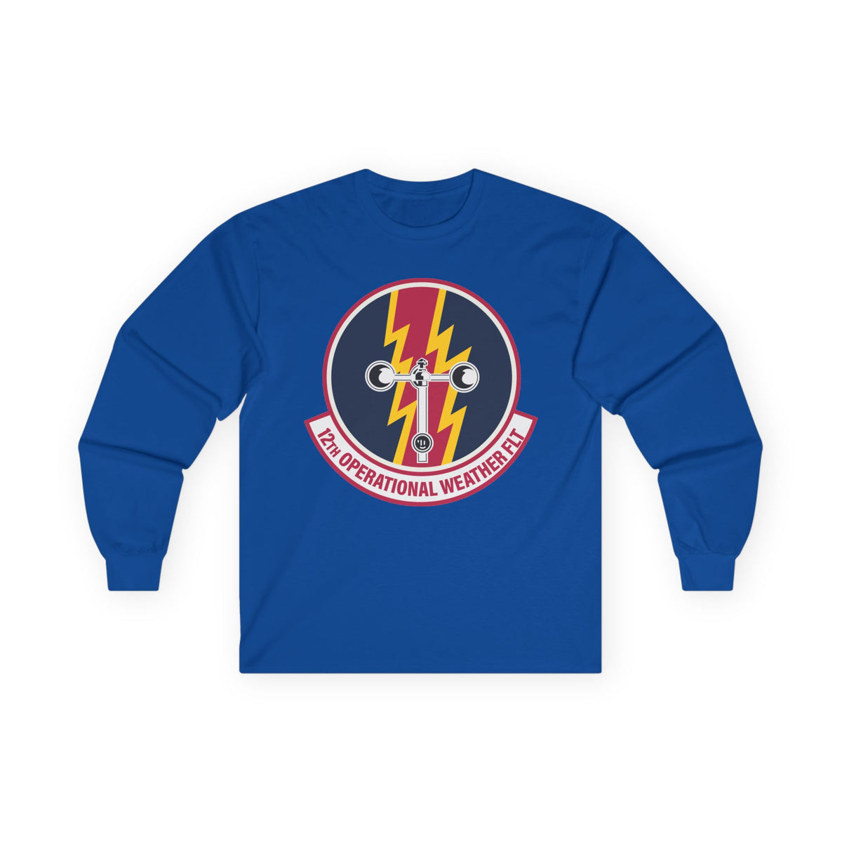 Unisex Ultra Cotton Long Sleeve Tee - USAF - 12th Operational Weather Flight wo txt