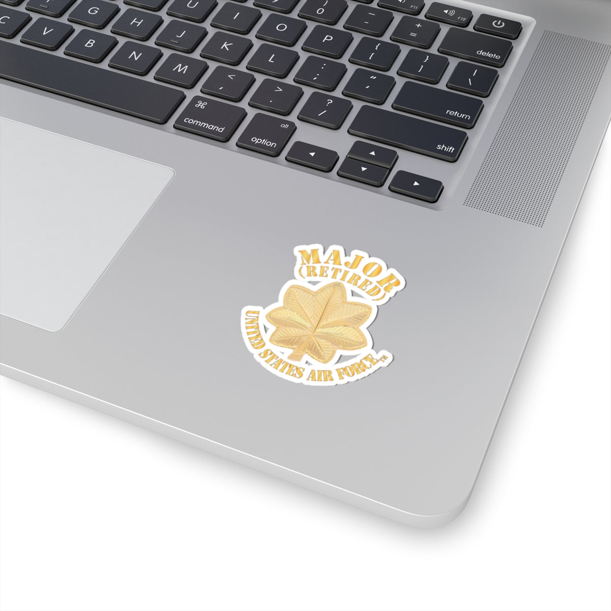 Kiss-Cut Stickers - USAF - Major - Retired X 300