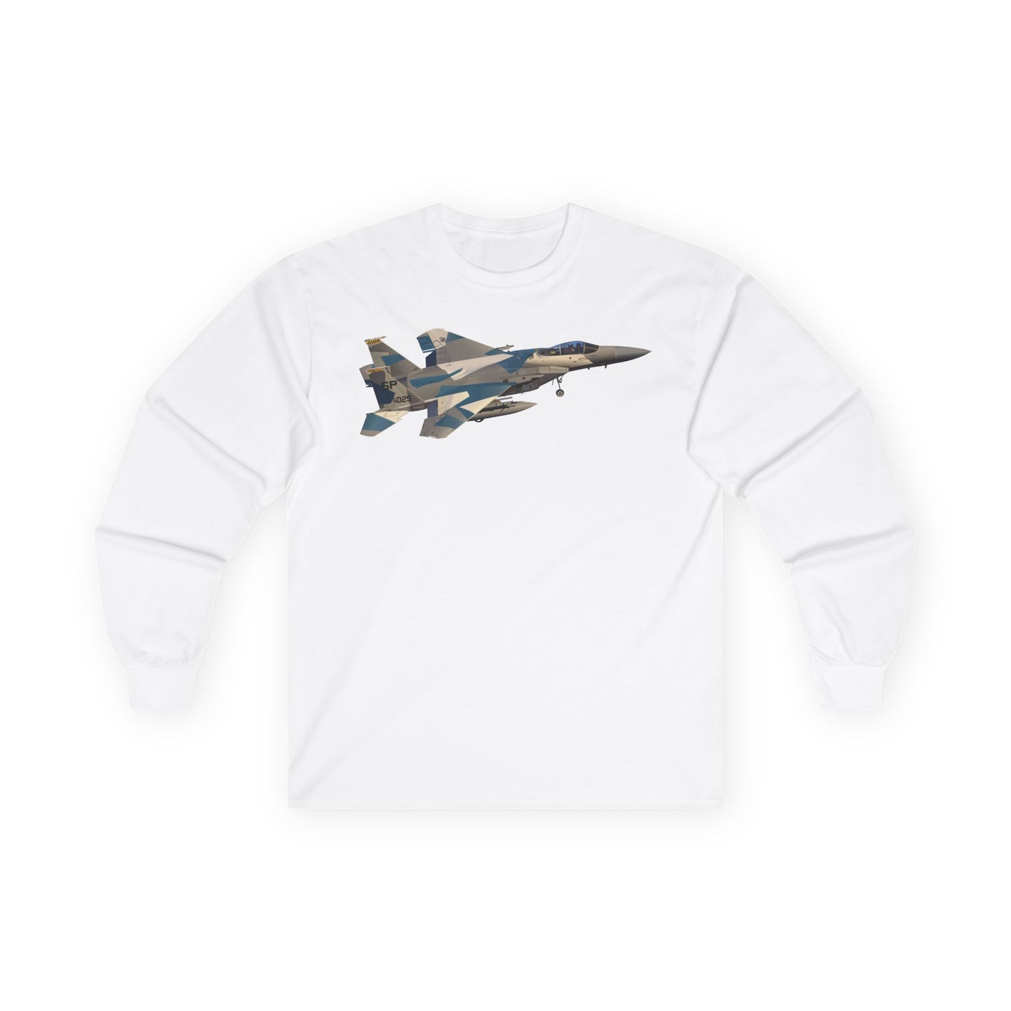 Unisex Ultra Cotton Long Sleeve Tee - USAF - F15 Eagle wo txt