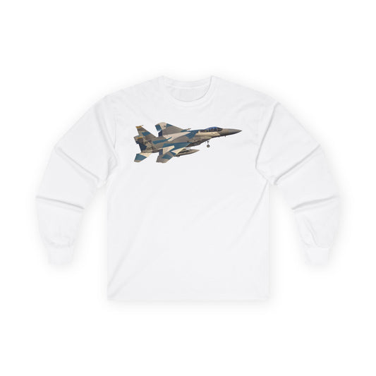 Unisex Ultra Cotton Long Sleeve Tee - USAF - F15 Eagle wo txt