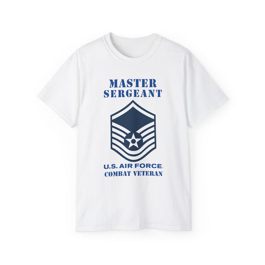 Unisex Ultra Cotton Tee - USAF - Master Sergeant (E7a) - 2020 - Combat Veteran