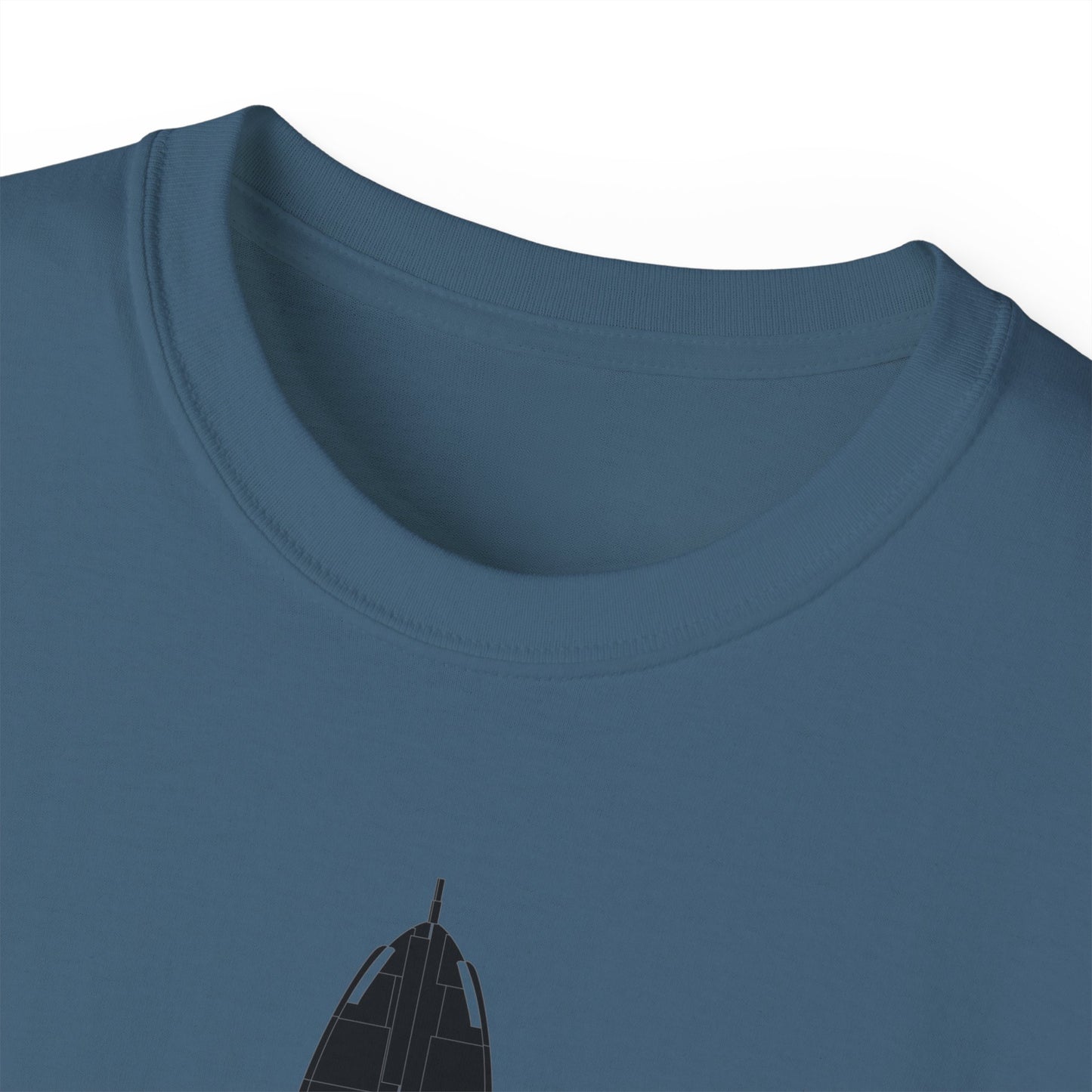 Unisex Ultra Cotton Tee - Aircraft - T-37-Trainer - Top - Black - Metal X 300