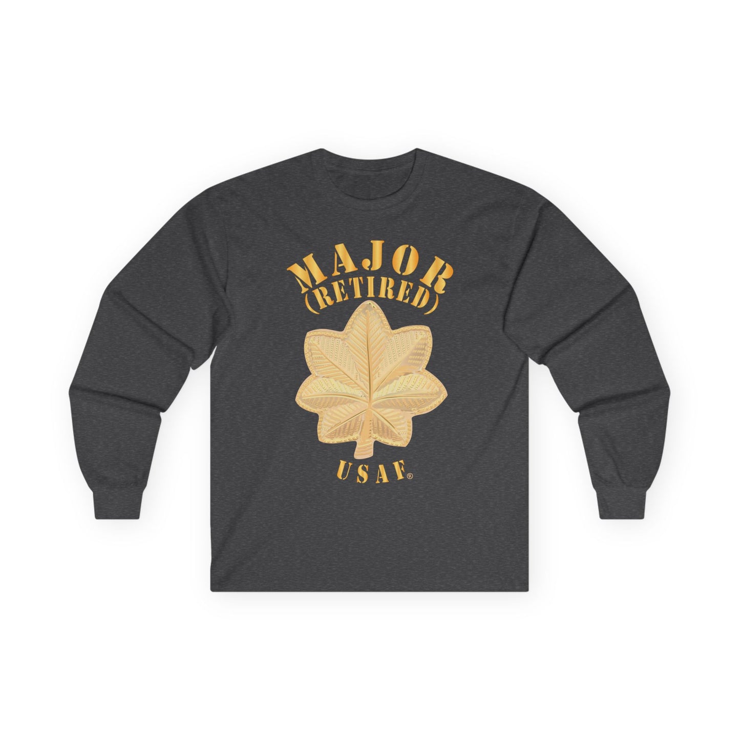 Unisex Ultra Cotton Long Sleeve Tee - USAF - Major - Retired - USAF X 300
