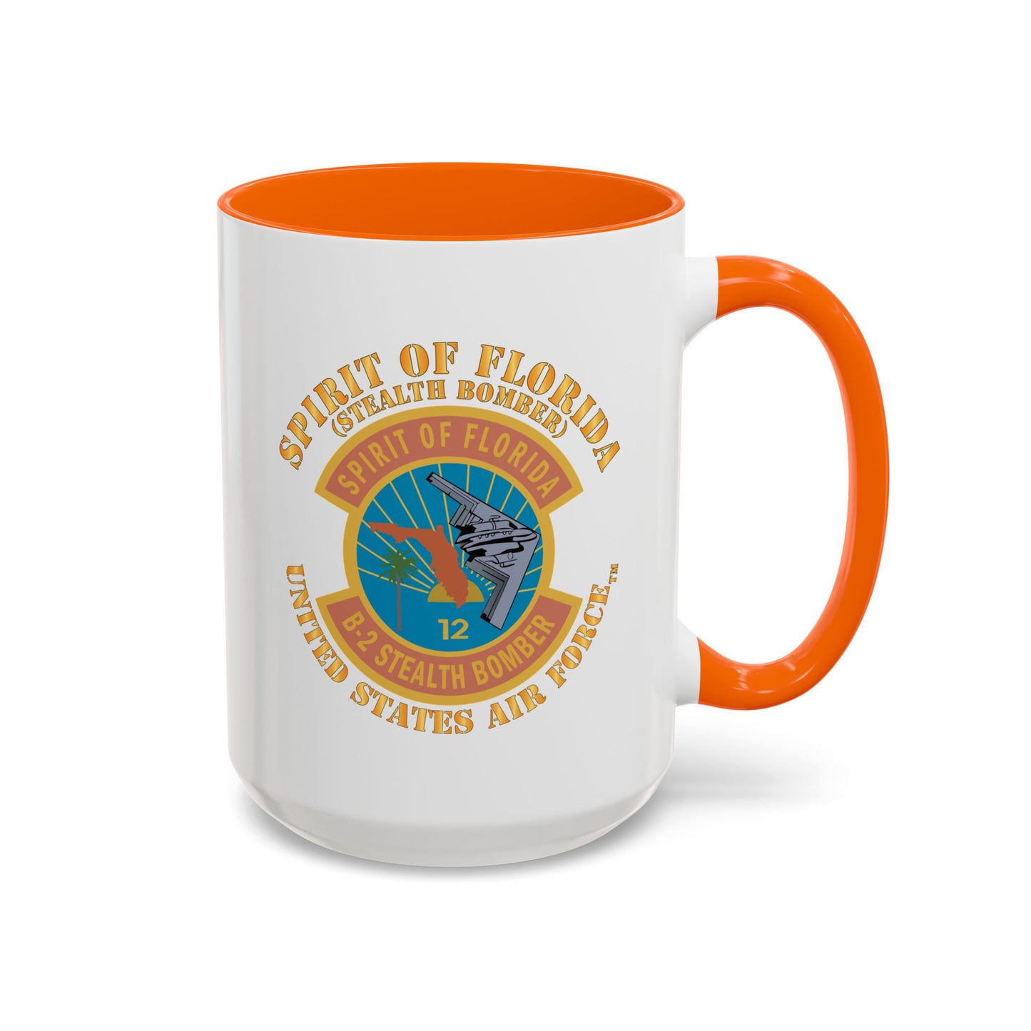 Accent Coffee Mug (11oz & 15oz) - USAF - B2 - Spirit of Florida - Stealth Bomber X 300