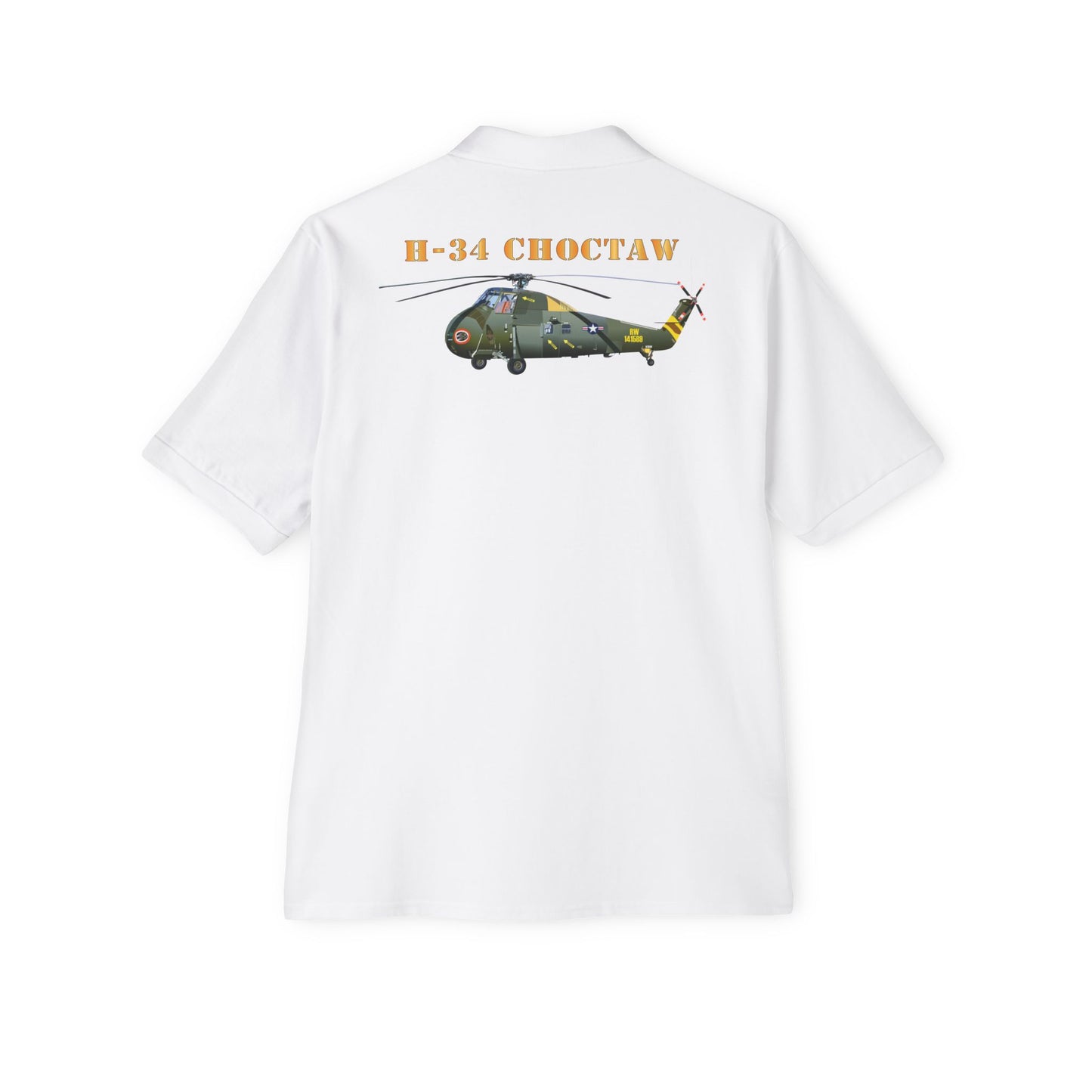 Men's Piqué Polo - H-34 Choctaw with Txt X 300