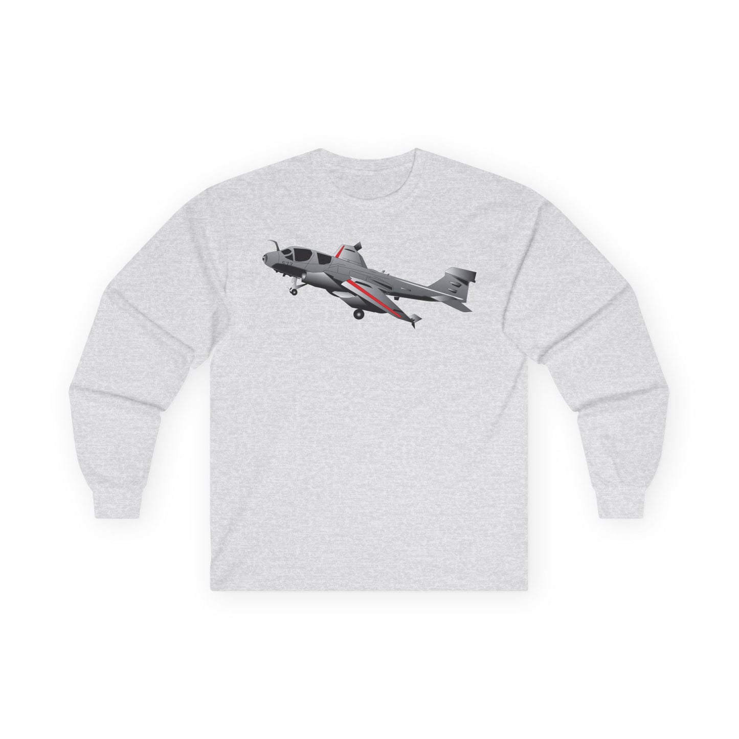 Unisex Ultra Cotton Long Sleeve Tee - Aircraft - Navy - A-6A Intruder X 300