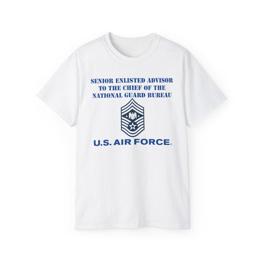 Unisex Ultra Cotton Tee - USAF - Senior Enlisted Advisor to the Chief of the National Guard Bureau - 2020 - US Air Force w Text X 300